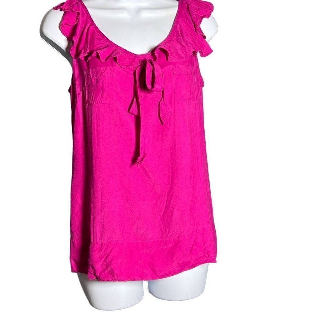 Gap Ruffle Tie Front Tank Size M